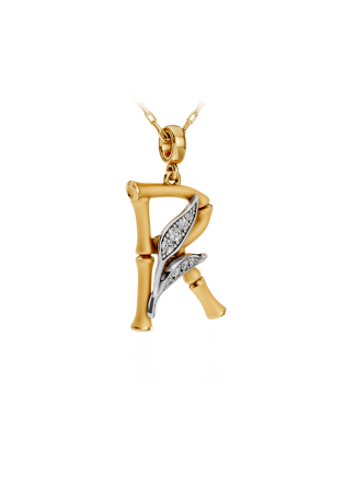 Necklace CarreraYCarrera Bamboo White/Yellow Gold, Yellow Gold