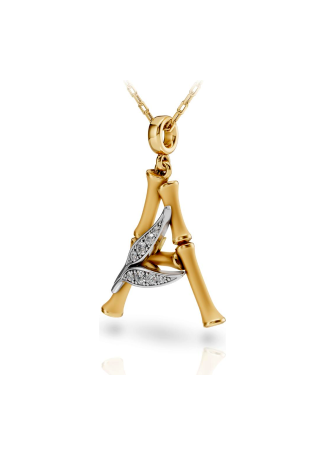 Necklace CarreraYCarrera Bamboo Yellow Gold, White/Yellow Gold