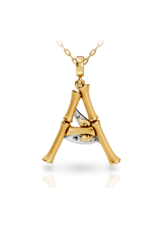 Necklace CarreraYCarrera Bamboo Yellow Gold, White/Yellow Gold