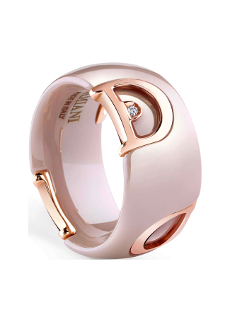 Сақина Damiani D.Icon Қызғылт алтын