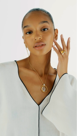 Earrings CarreraYCarrera Bamboo Yellow Gold, White Gold