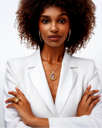 Earrings CarreraYCarrera Bamboo Yellow Gold, White Gold