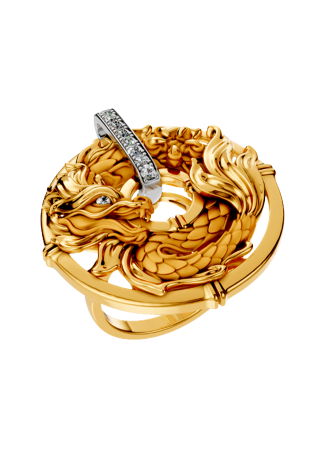 Кольцо CarreraYCarrera Shanghai Желтое золото