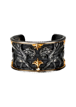 CarreraYCarrera Babylon Cinta Big Білый алтын білезік