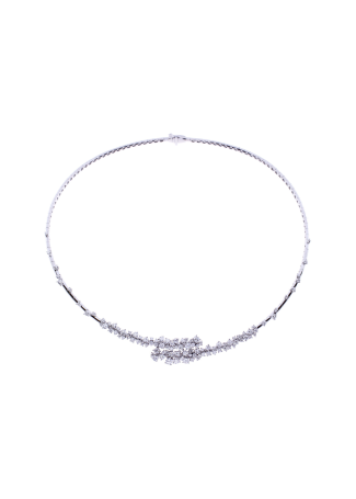 Колье Damiani Mimosa Flexi Белое золото