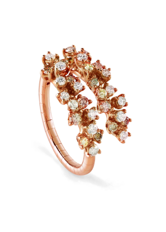 Damiani Mimosa Flexi Ring Rose Gold