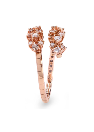 Damiani Mimosa Flexi Ring Rose Gold