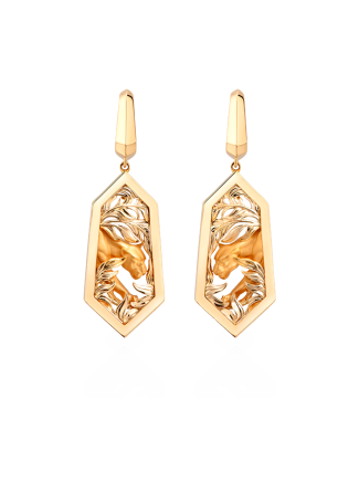 CarreraYCarrera Shadow Earrings in Yellow Gold