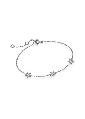 Crivelli тізбекті білезік Ақ алтын