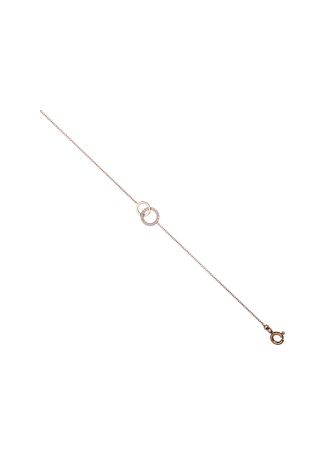 Crivelli шынжырлы білезік Ақ алтын