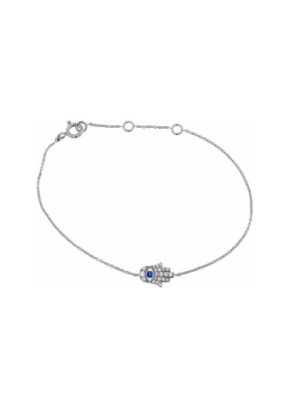 Білезік Crivelli Chain bracelet Ақ алтын