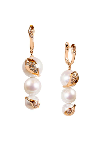 Серьги Utopia Flora Bloom Розовое золото