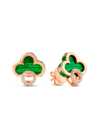 Серьги Tirisi Seoul Flower Розовое золото