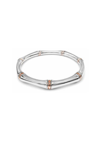 Bracelet Tirisi Bamboo Silver, Rose Gold