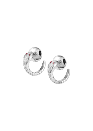Серьги Crivelli Snake Белое золото