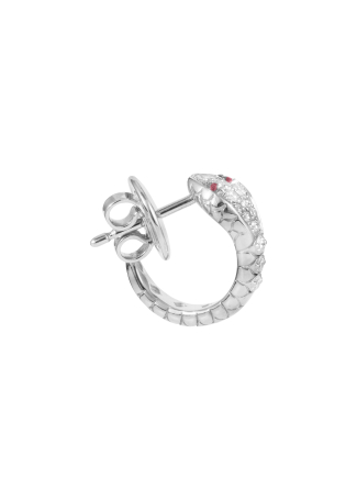 Серьги Crivelli Snake Белое золото