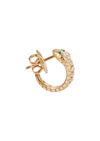 Серьги Crivelli Snake Желтое золото