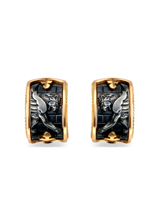 Серьги CarreraYCarrera Babylon Cinta Big Желтое золото