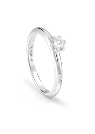 Сақина Damiani Veramore Ақ алтын