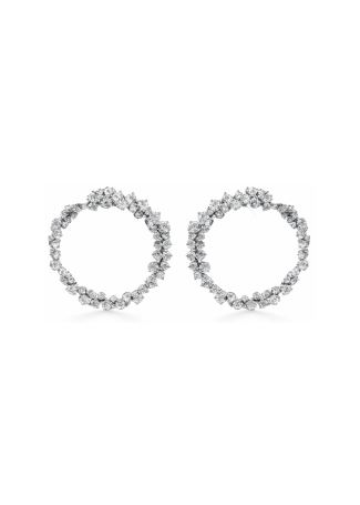 Damiani Mimosa Flexi сырғалары Ақ алтын