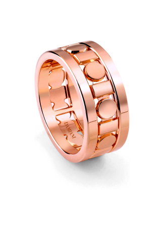 Кольцо Damiani Belle Epoque Reel Розовое золото