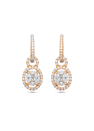 Серьги Crivelli Design Розовое золото