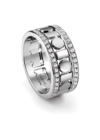 Кольцо Damiani Belle Epoque Reel Белое золото