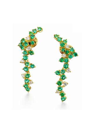 Damiani Mimosa Flexi сырғалары, сары алтын