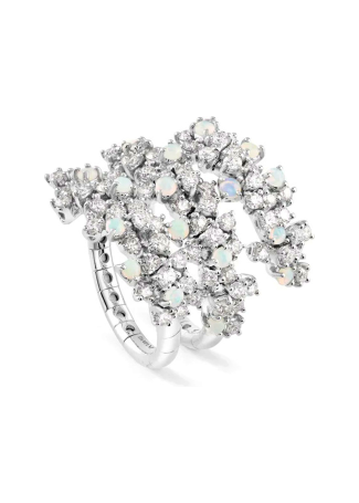 Damiani Mimosa Flexi жүзігі Ақ алтын