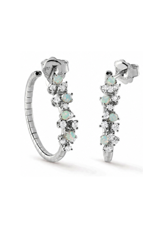 Damiani Mimosa Flexi сырға Ақ алтын