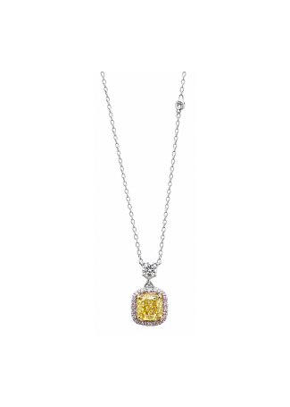 Колье Damiani Minou full pavè Белое золото