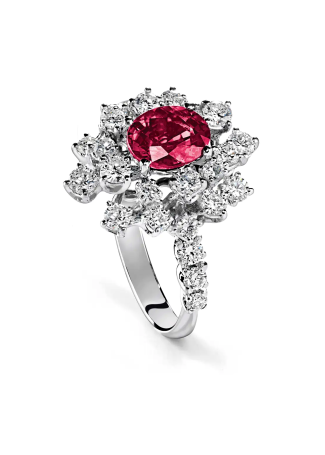 Кольцо Damiani Mimosa Белое золото