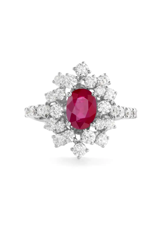 Кольцо Damiani Mimosa Белое золото