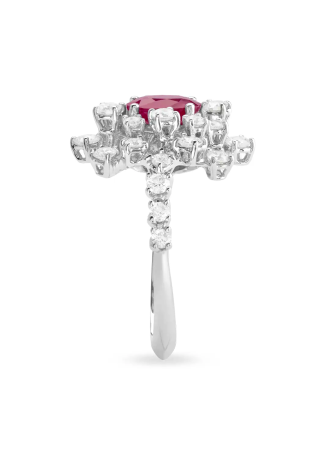 Кольцо Damiani Mimosa Белое золото