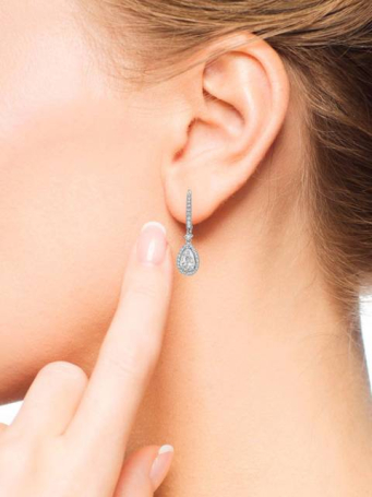 Серьги Crivelli Solitaire crv Белое золото