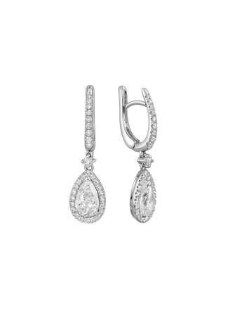 Серьги Crivelli Solitaire crv Белое золото