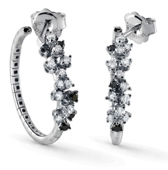 Earrings Damiani Mimosa Flexi White Gold, Yellow Gold