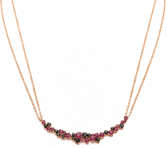 Колье Damiani Mimosa Flexi Розовое золото