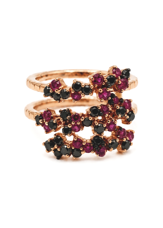 Кольцо Damiani Mimosa Flexi Розовое золото