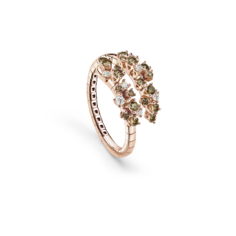 Кольцо Damiani Mimosa Flexi Розовое золото