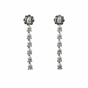 Серьги Damiani Timeless classico Белое золото