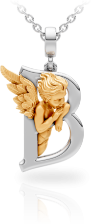 Колье CarreraYCarrera My Angel Белое/желтое золото