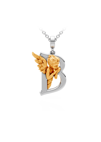 Колье CarreraYCarrera My Angel Белое/желтое золото