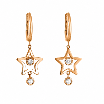 Choker, Earrings Crivelli Design Yellow Gold, White Gold