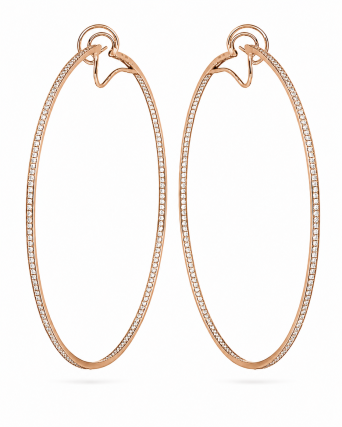 Earrings Crivelli Hoop crv Rose Gold