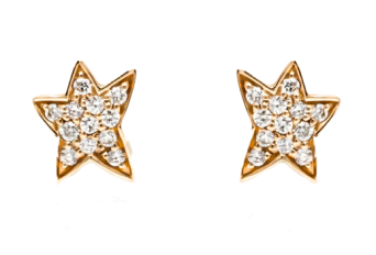 Сырға Crivelli Studs crv Қызғылт алтын