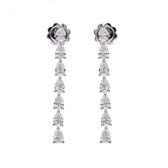 Серьги Damiani Timeless classico Белое золото