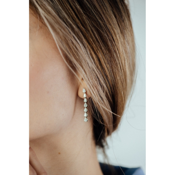 Серьги Damiani Timeless classico Белое золото