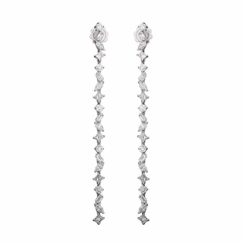 Серьги Damiani Fantasy Cut Белое золото