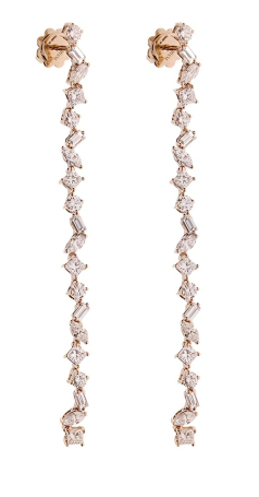 Серьги Damiani Fantasy Cut Розовое золото